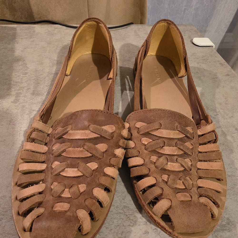 Nisolo Brown Leather Women's Huracha Sandal